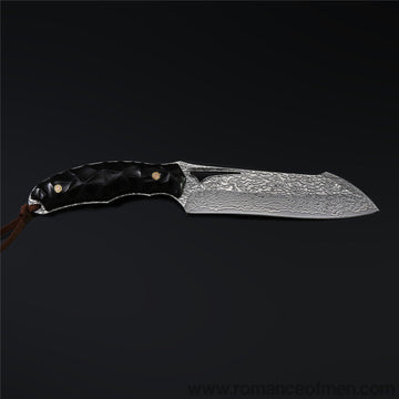 The Soul Hunter Damascus Steel Hunting Knife Fixed Blade-Romance of Men